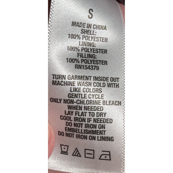 Aeropostale Puffer Vest With Hood & Sherpa Lining In Maroon For Women S - Picture 7 of 9